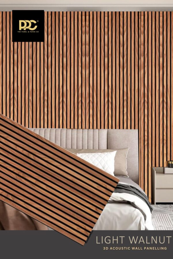 Light Walnut Acoustic Panel
