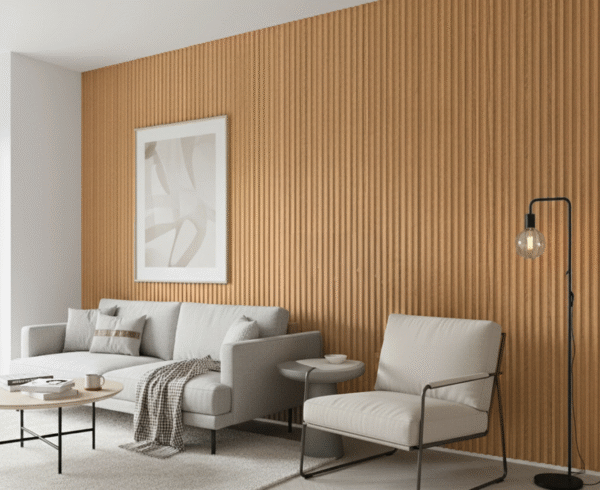 WPC 3D WAVE Wall Panels - Light Oak