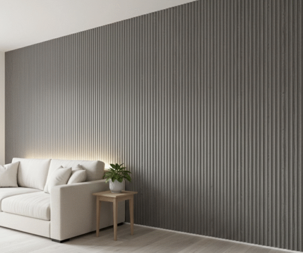 WPC 3D WAVE Wall Panels  - Ash Grey