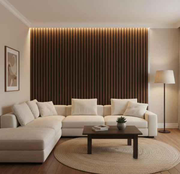 PPC® WPC 3D SLAT Wall Panels 235×15.2cm (SET of 14) – Dark Oak