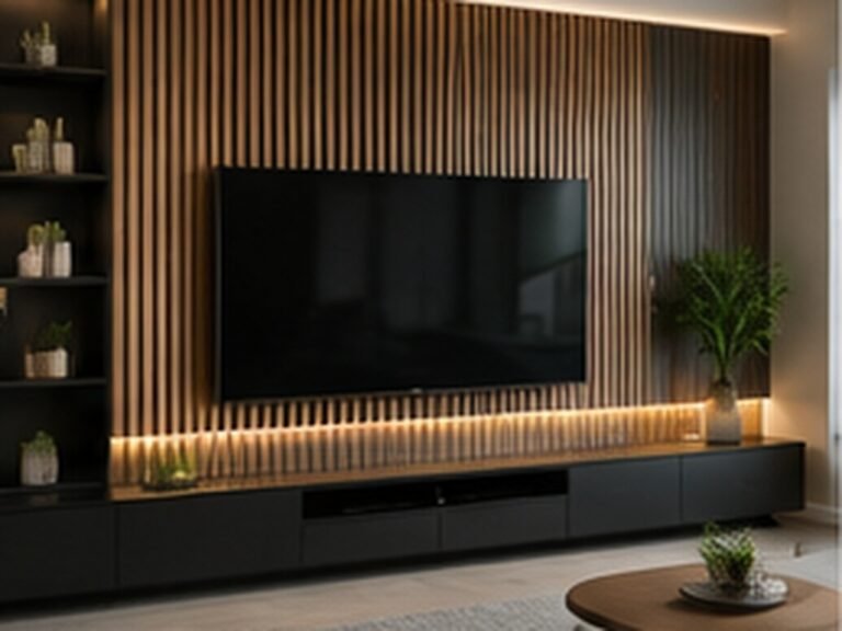 Slat wall panels London example