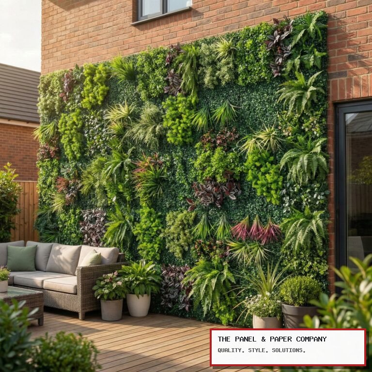 Meadow Wild Verde Mixed Style Artificial Green Wall Panel in Loughton: London Area Guide in a UK interior