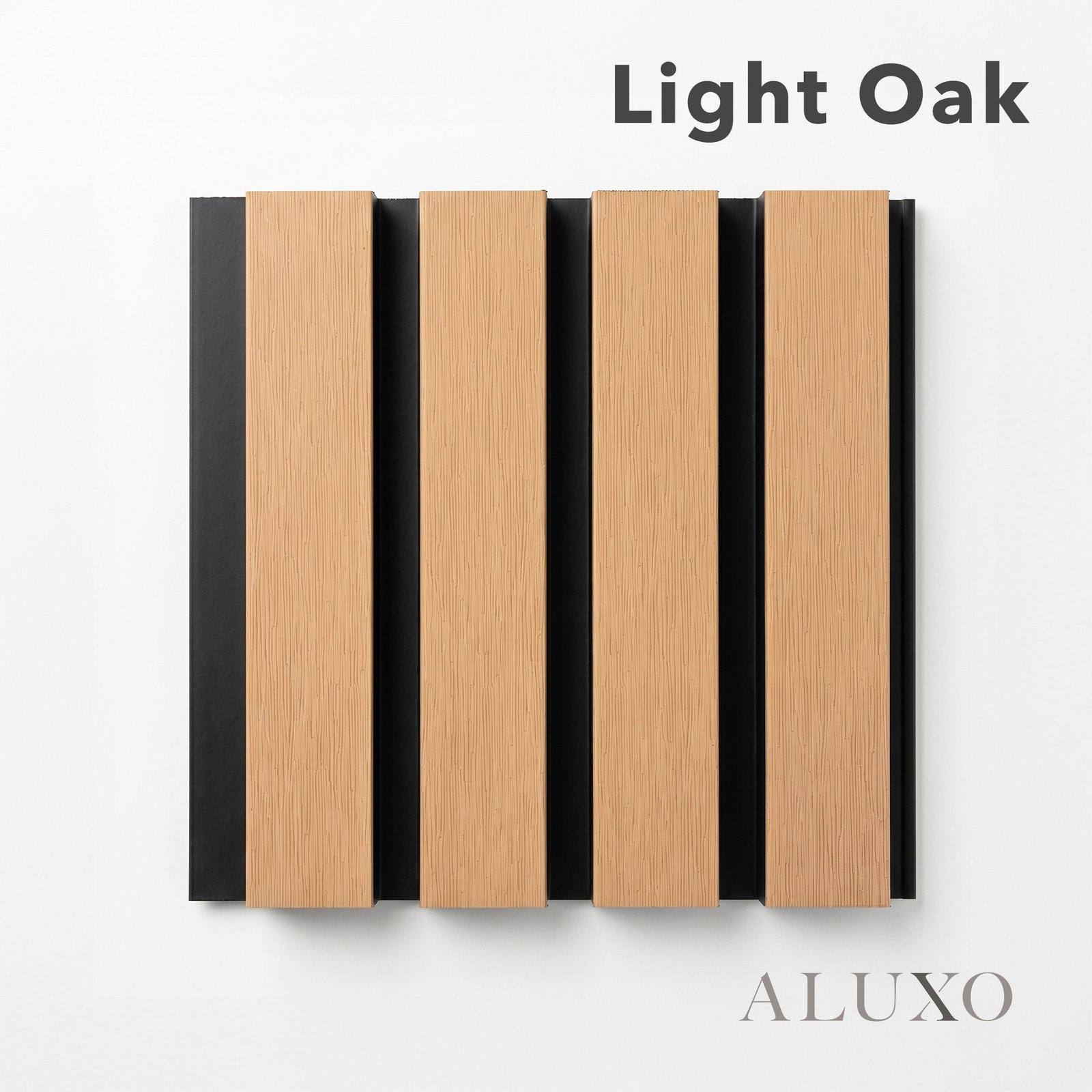 Exterior Wall Panel Composite Cladding Standard Slat - Light Oak | 180cm / 290cm (Set of 4) - The Panel & Paper Co image