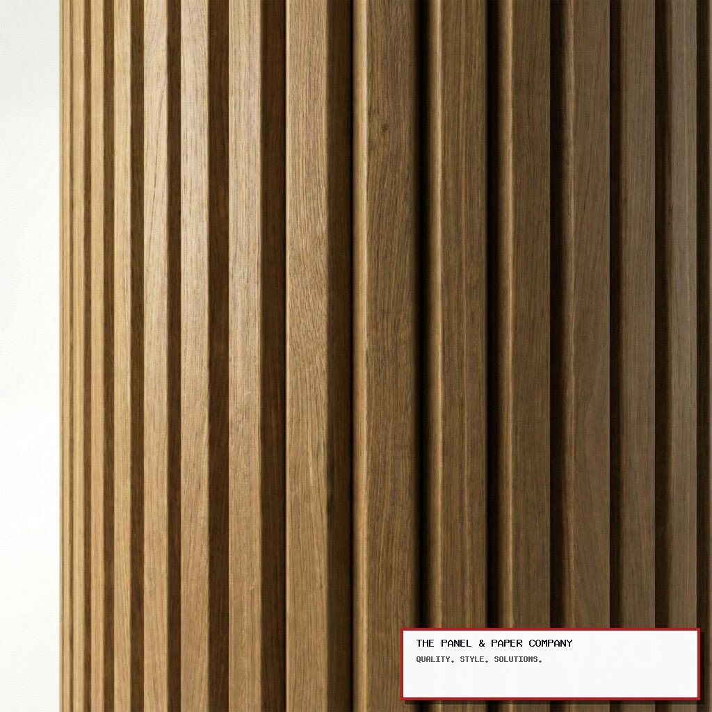 Flexible Walnut Slatted Wall Panel - Flexible Wood Slats 240cm x 60cm in Islington: London Wall Panel Guide in a UK interior
