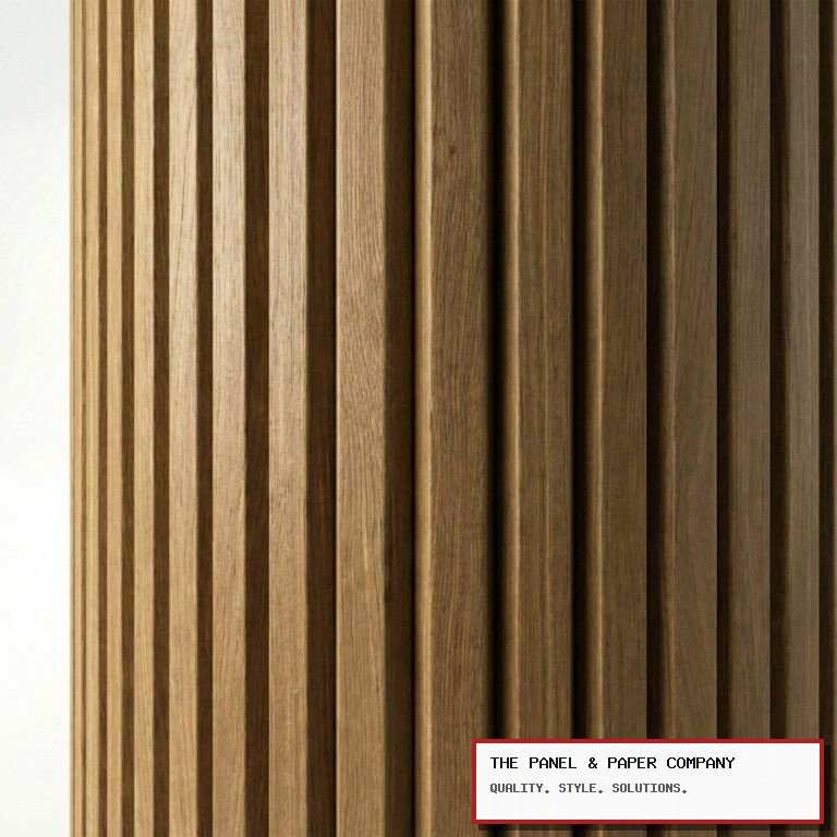 Flexible Walnut Slatted Wall Panel - Flexible Wood Slats 240cm x 60cm in Islington: London Wall Panel Guide in a UK interior