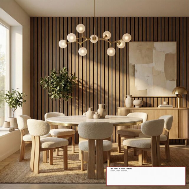 Premium Wide 3-Sided Wood Veneer Walnut Wall Panels - 240cm x 30cm (Set of 2) - The Panel & Paper Co image