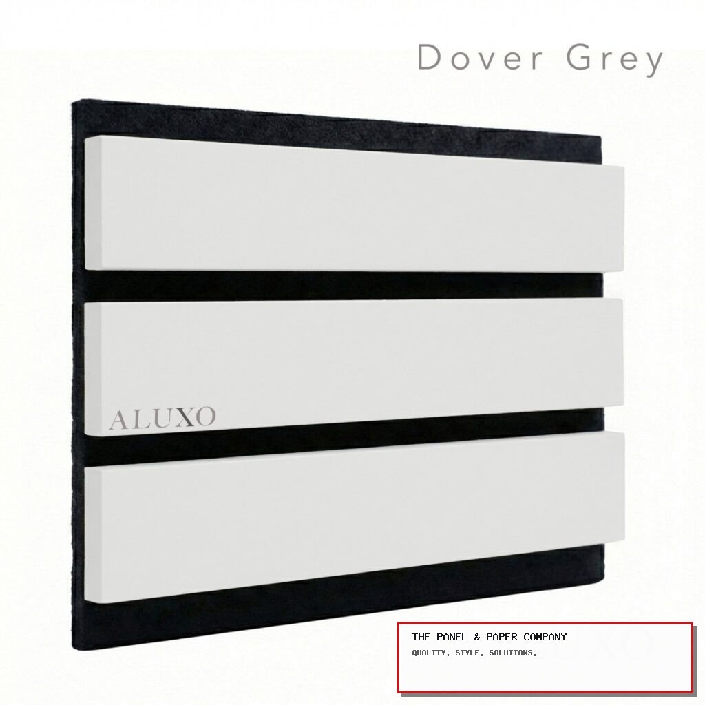 Premium Wide Dove Grey Coloured Wall Panel - 3-Sided Wrap Design 240cm x 30cm in Greenwich: London Wall Panel Guide in a UK interior