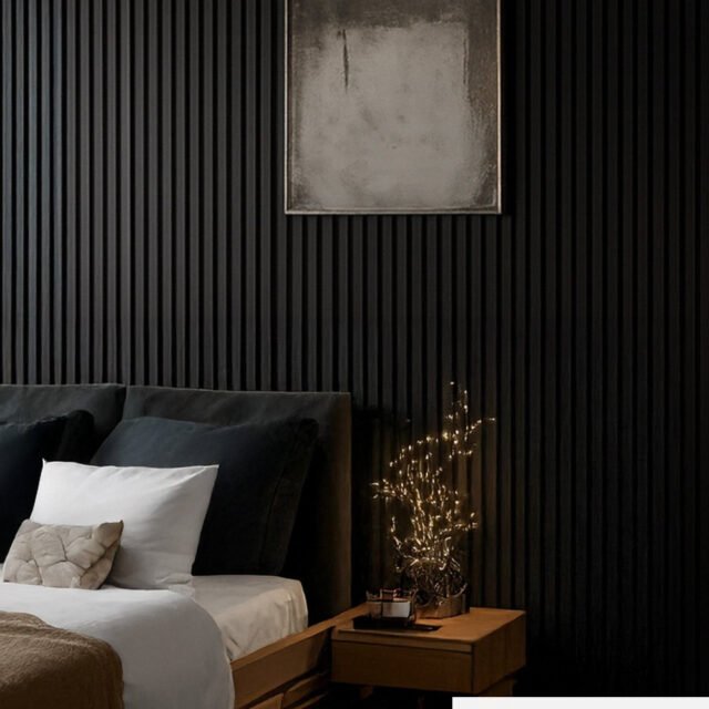 Black Oak Acoustic Wall Panel 240 x 60cm acoustic wall panel UK