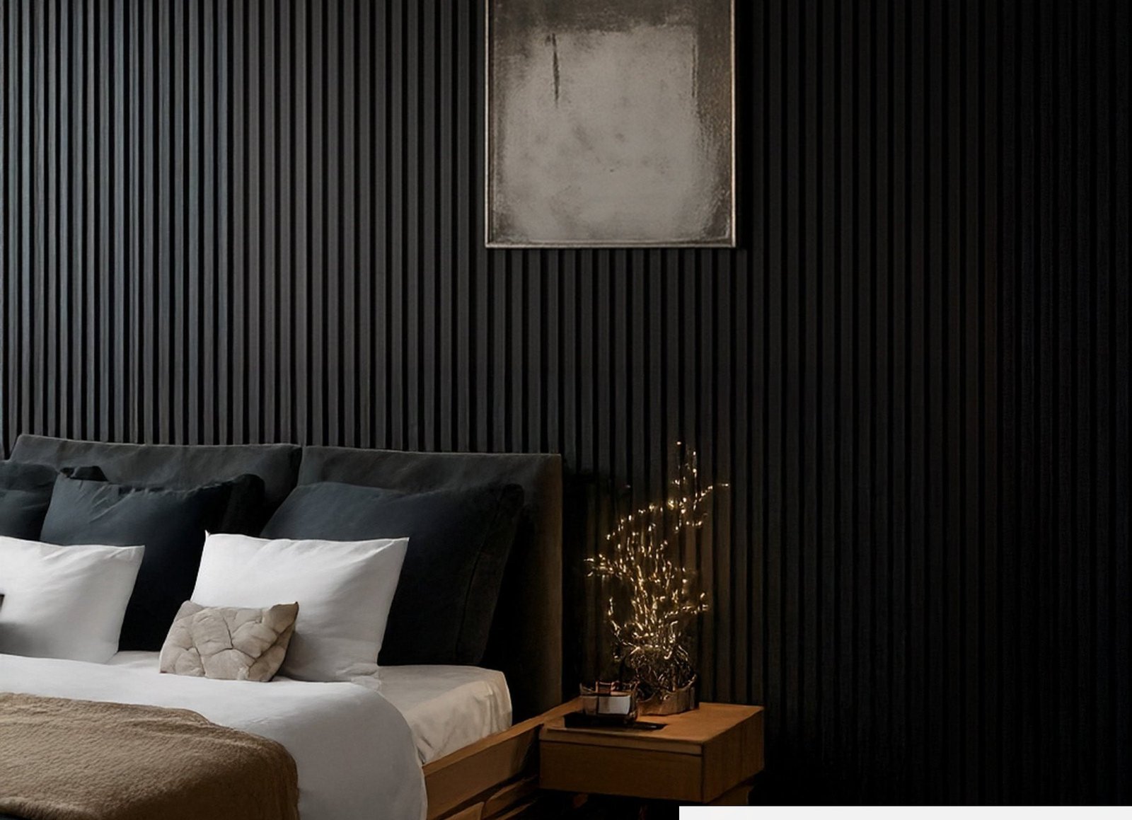 Black Oak Acoustic Wall Panel 240 x 60cm acoustic wall panel UK