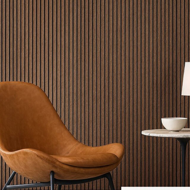 Dark Oak Acoustic Wall Panel 240 x 60cm acoustic wall panel UK