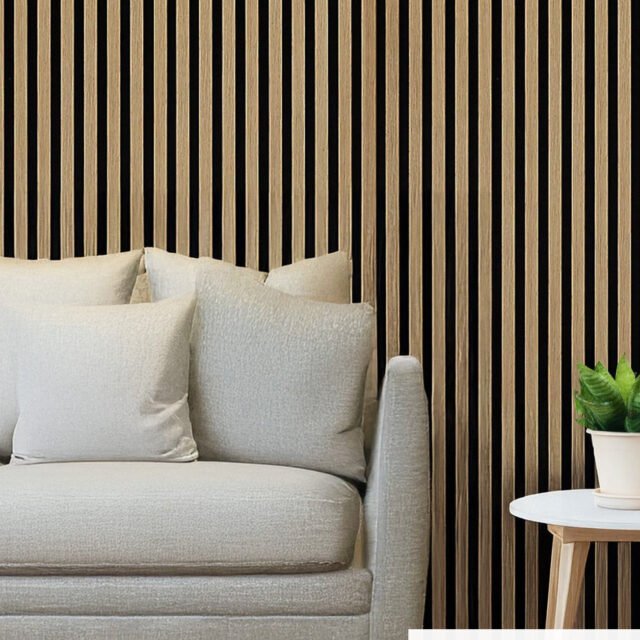 Walnut Acoustic Wall Panel 240 x 60cm acoustic wall panel UK