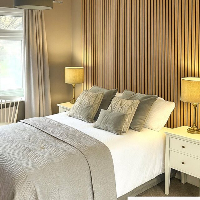 White Oak Acoustic Wall Panel 240 x 60cm acoustic wall panel UK