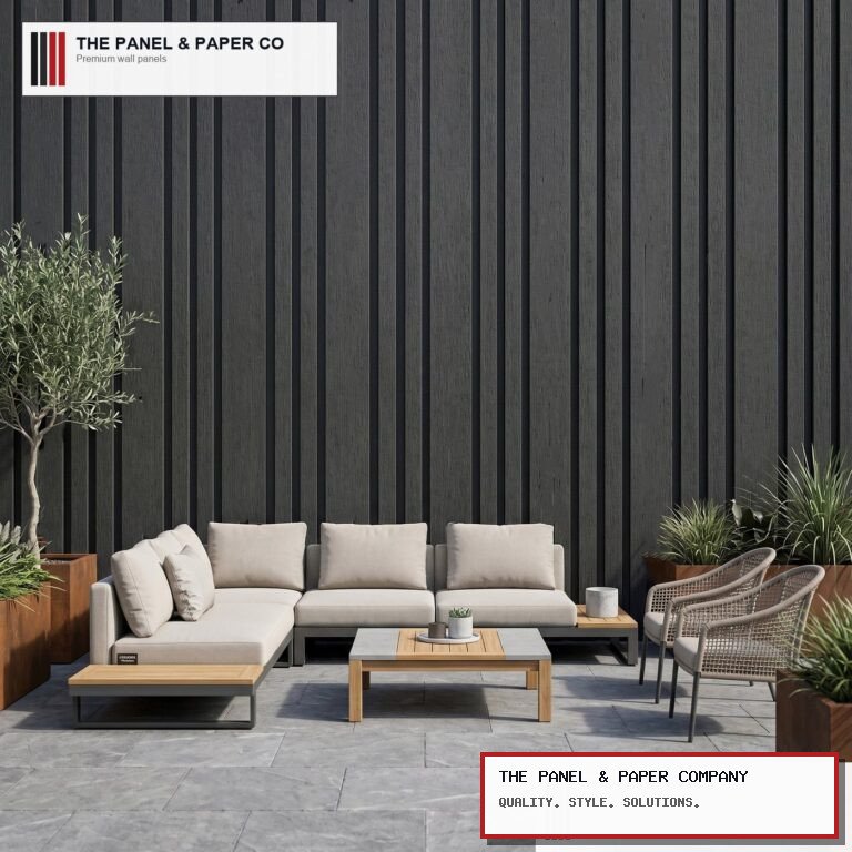 Outdoor Composite Cladding 86mm Wide Slat - Black Oak in Orpington: London Area Guide in a UK interior