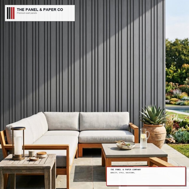 Outdoor Composite Cladding 86mm Wide Slat - Grey Oak - 180cm / 290cm (Set of 4) - The Panel & Paper Company