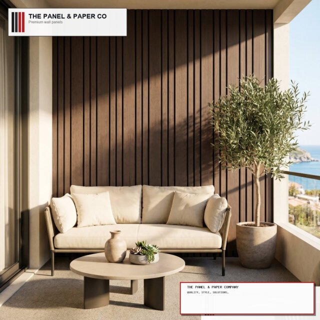 Outdoor Composite Cladding 86mm Wide Slat - Smoked Oak - 180cm / 290cm (Set of 4) - The Panel & Paper Company