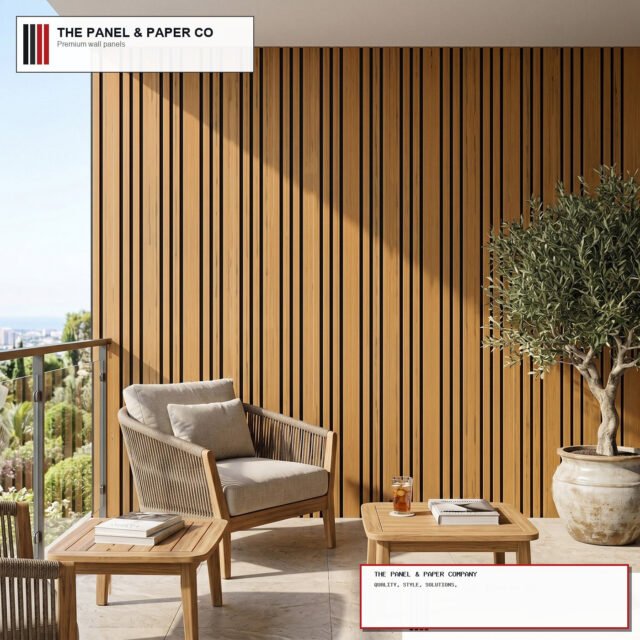Outdoor Composite Cladding 86mm Wide Slat - Walnut - 180cm / 290cm (Set of 4) - The Panel & Paper Company