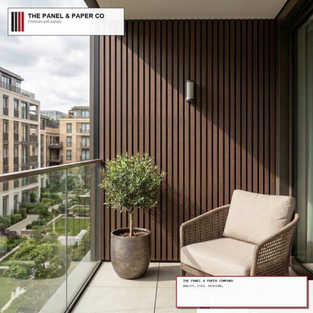 Outdoor Composite Cladding Standard Slat - Smoked Oak - 180cm / 290cm (Set of 4) - The Panel & Paper Company
