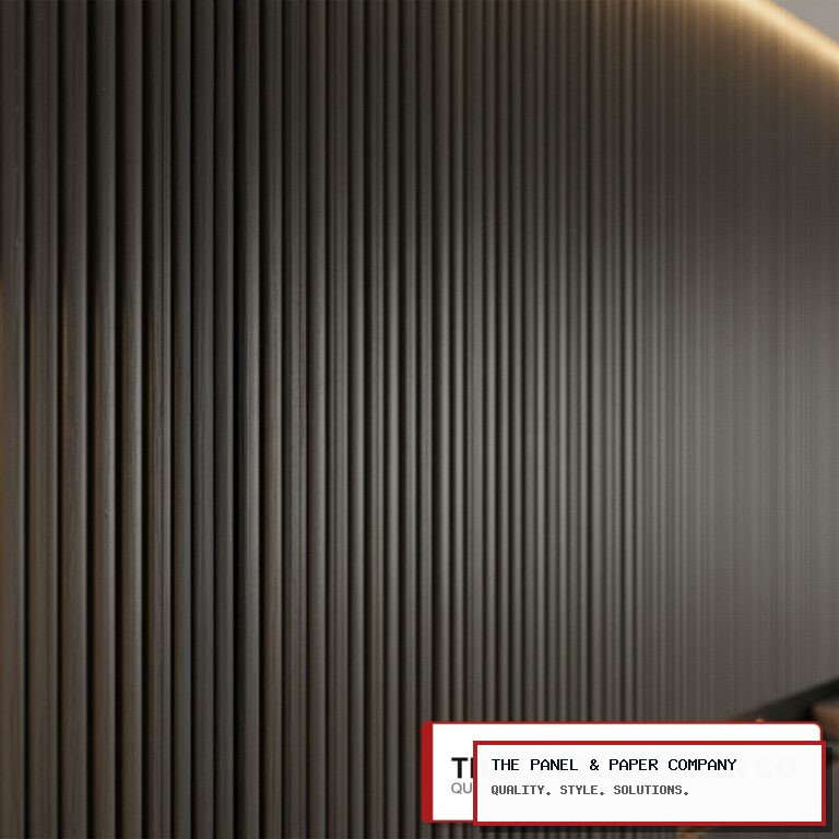 WPC 3D Fluted Panels - Black Brushed in North London: London Area Guide in a UK interior
