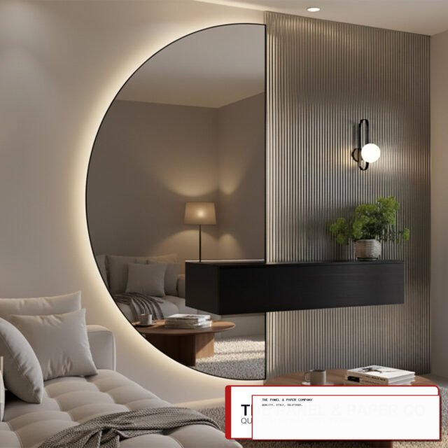 WPC 3D Fluted Wall Panels 235x16cm (Set of 15) - Silver Metallic - The Panel & Paper Co image 1