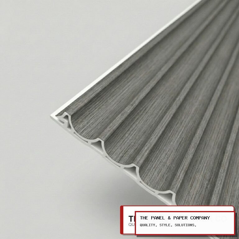 WPC 3D Wave Panels 235x15.9cm - Ash Grey in Essex: London Area Guide in a UK interior