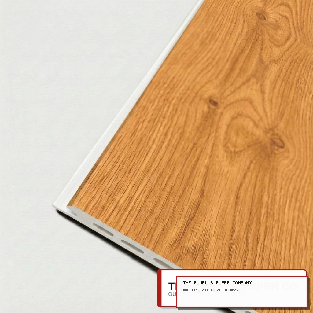 WPC Flat Wall Panels 236x40cm - Light Oak in Enfield: London Area Guide in a UK interior