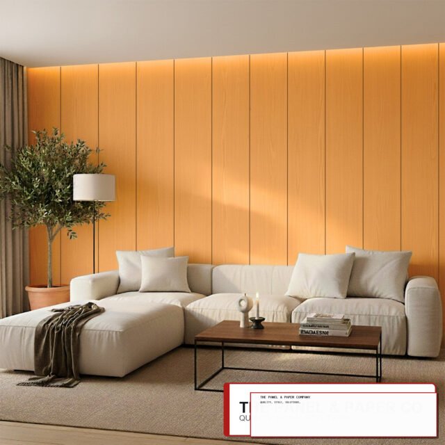 WPC Flat Wall Panels - Light Oak - The Panel & Paper Co image 1