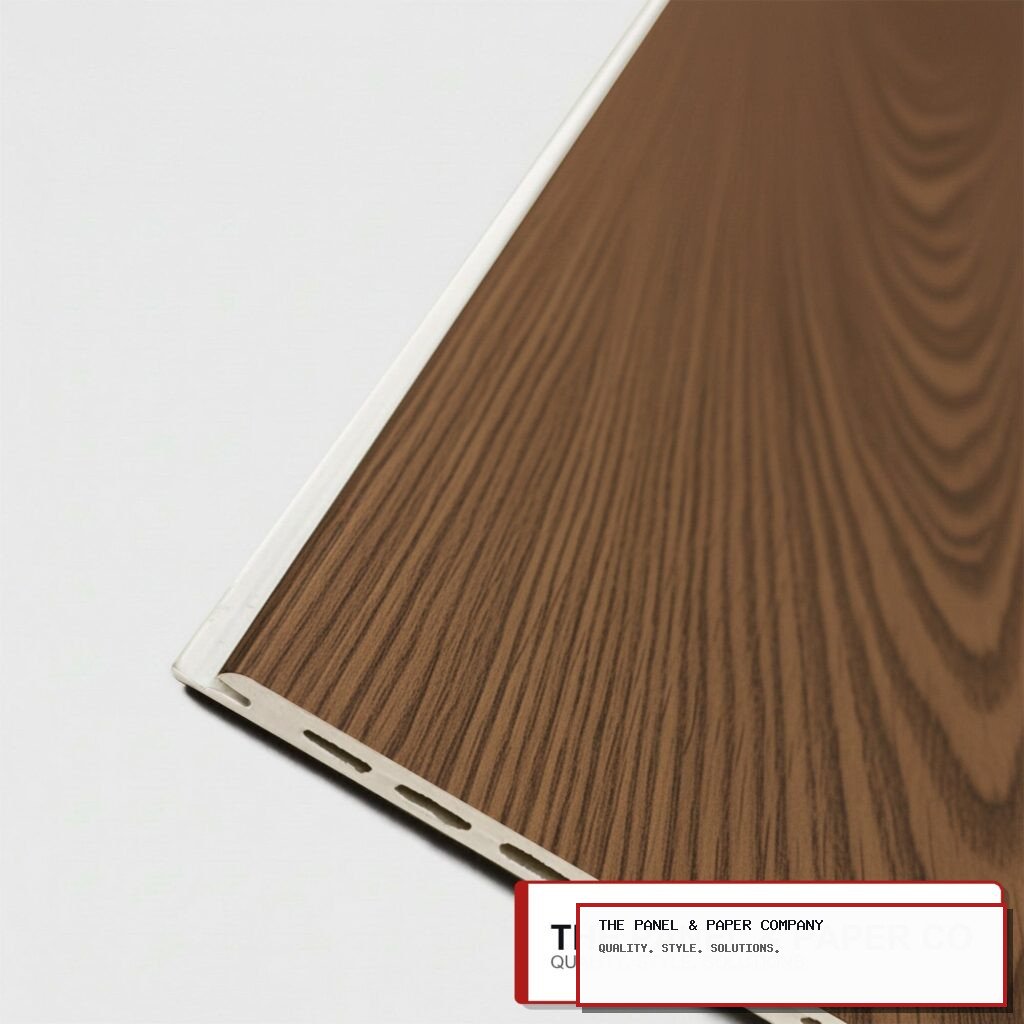 Dark Walnut Acoustic Wall Panel Sample in Billericay: London Area Guide in a UK interior