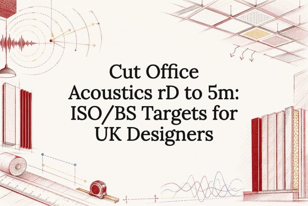 Decorative office acoustics title card