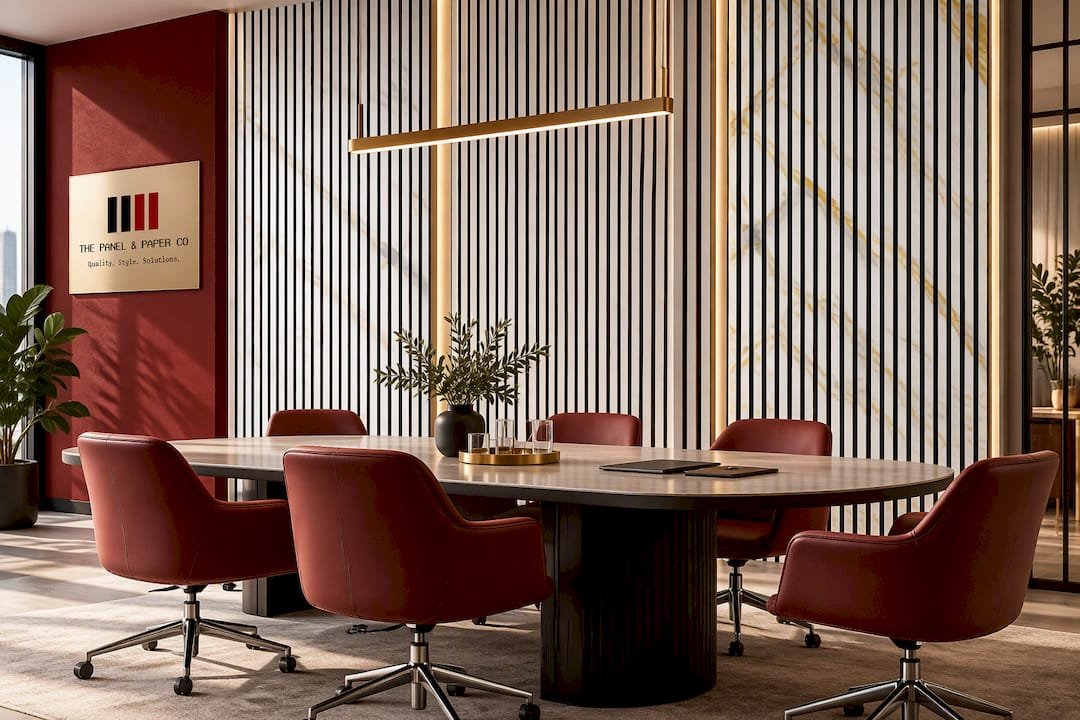 White Acoustic Wall Panel – 240 x 60cm
