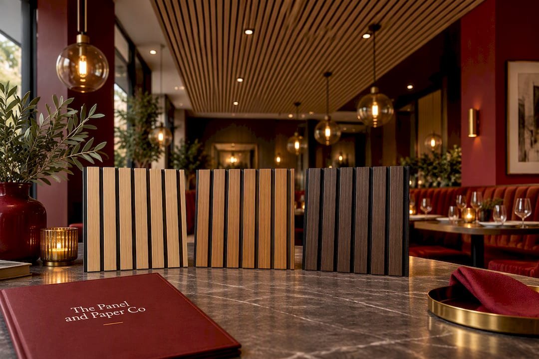 Ultra Low Cost Natural Oak Acoustic Wall Panel
