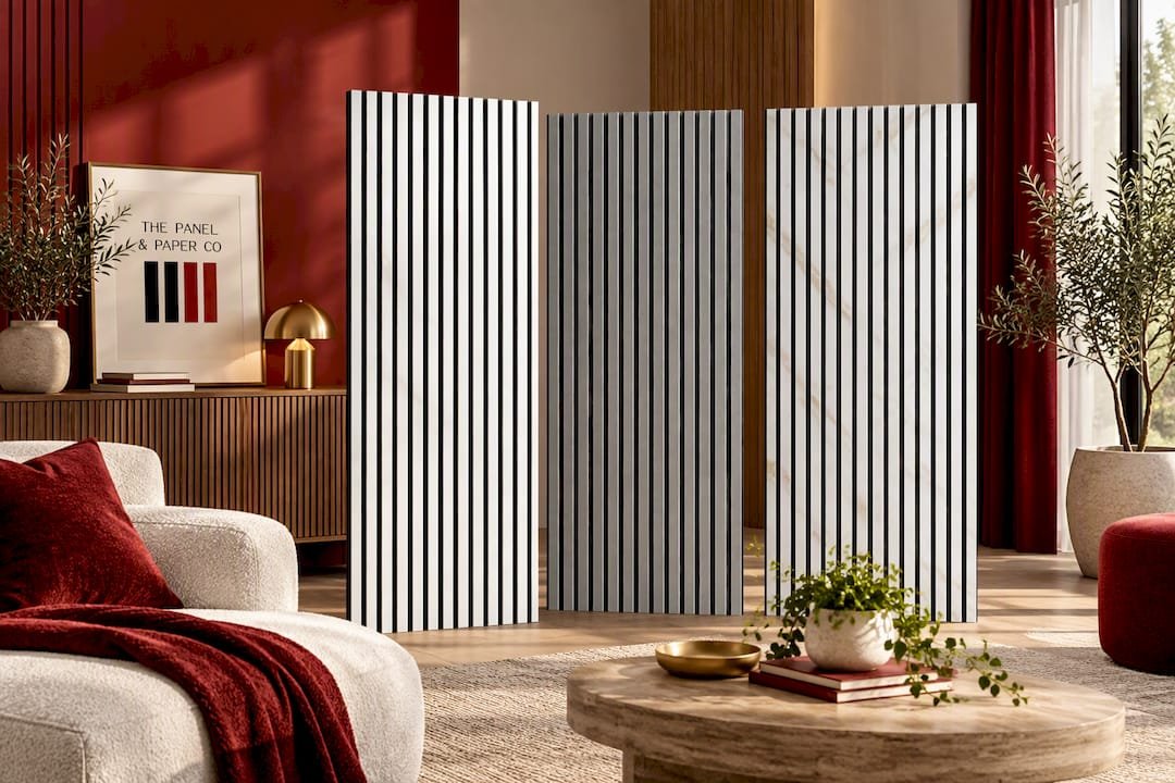 White Acoustic Wall Panel – 240 x 60cm