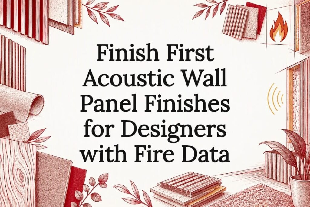 Decorative acoustic wall finishes title card