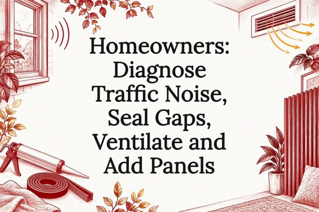 Decorative acoustic noise reduction title card