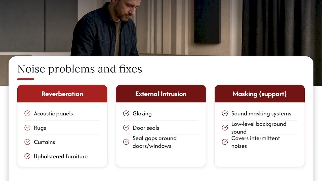 Acoustic fixes for two noise problems