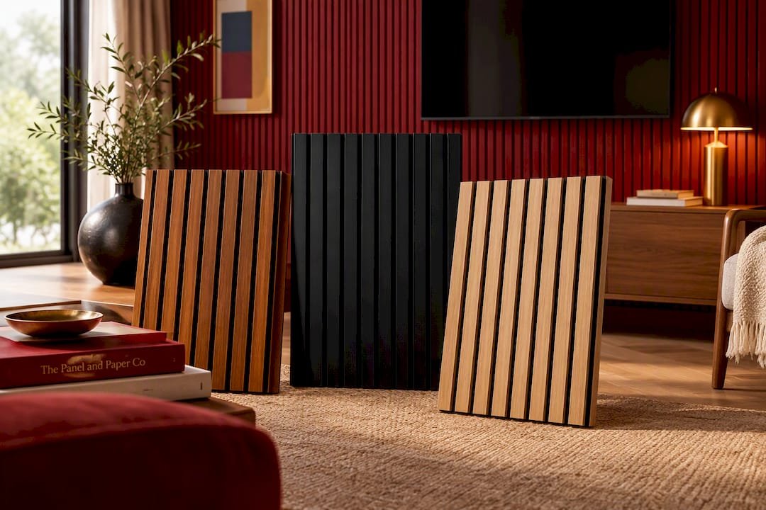 Ultra Low Cost Teak Oak Acoustic Wall Panel