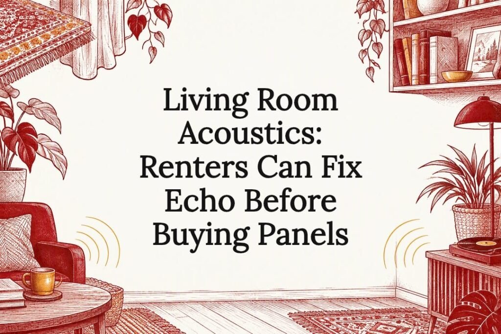 Acoustic sketch title card with clear center