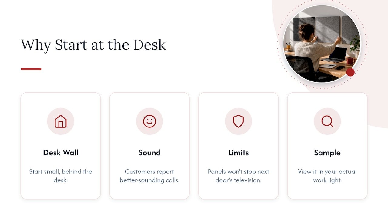 Perspective: why we start with the desk wall — overview diagram