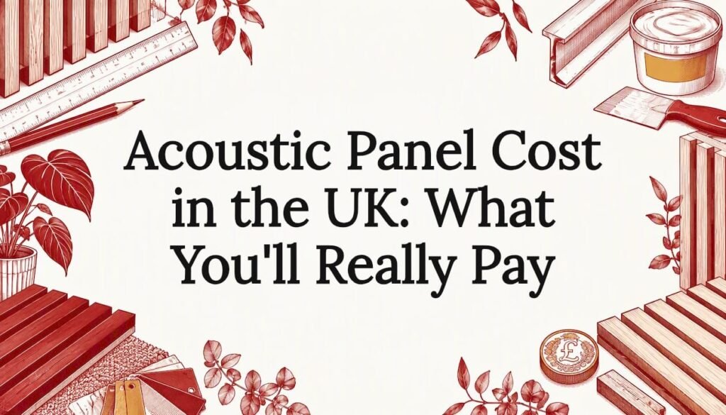 Decorative acoustic panel cost title card