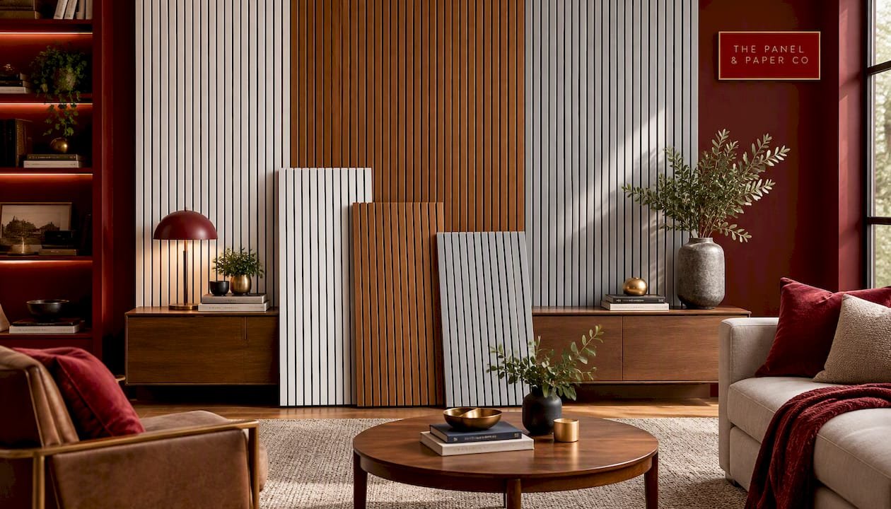 White Acoustic Wall Panel  240 x 60cm