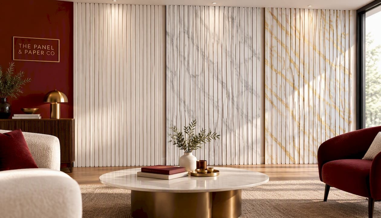 White Acoustic Wall Panel  240 x 60cm