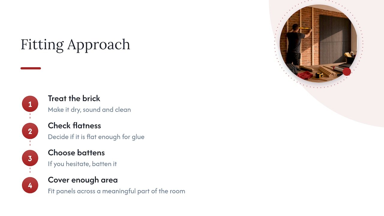 Our view: the wall decides the method — overview diagram
