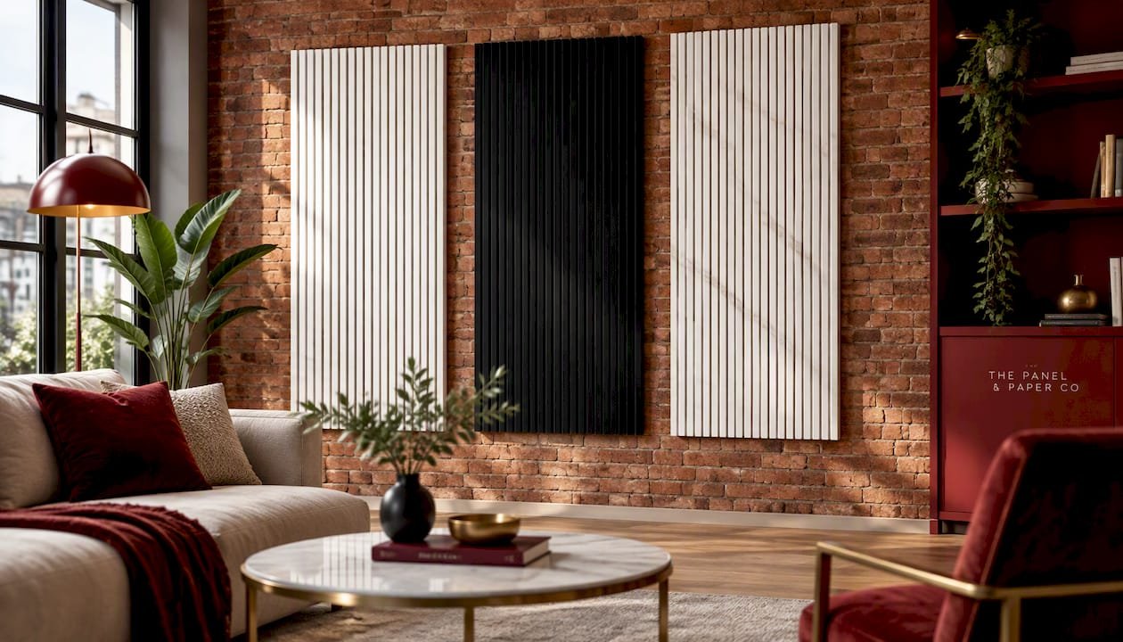White Acoustic Wall Panel  240 x 60cm